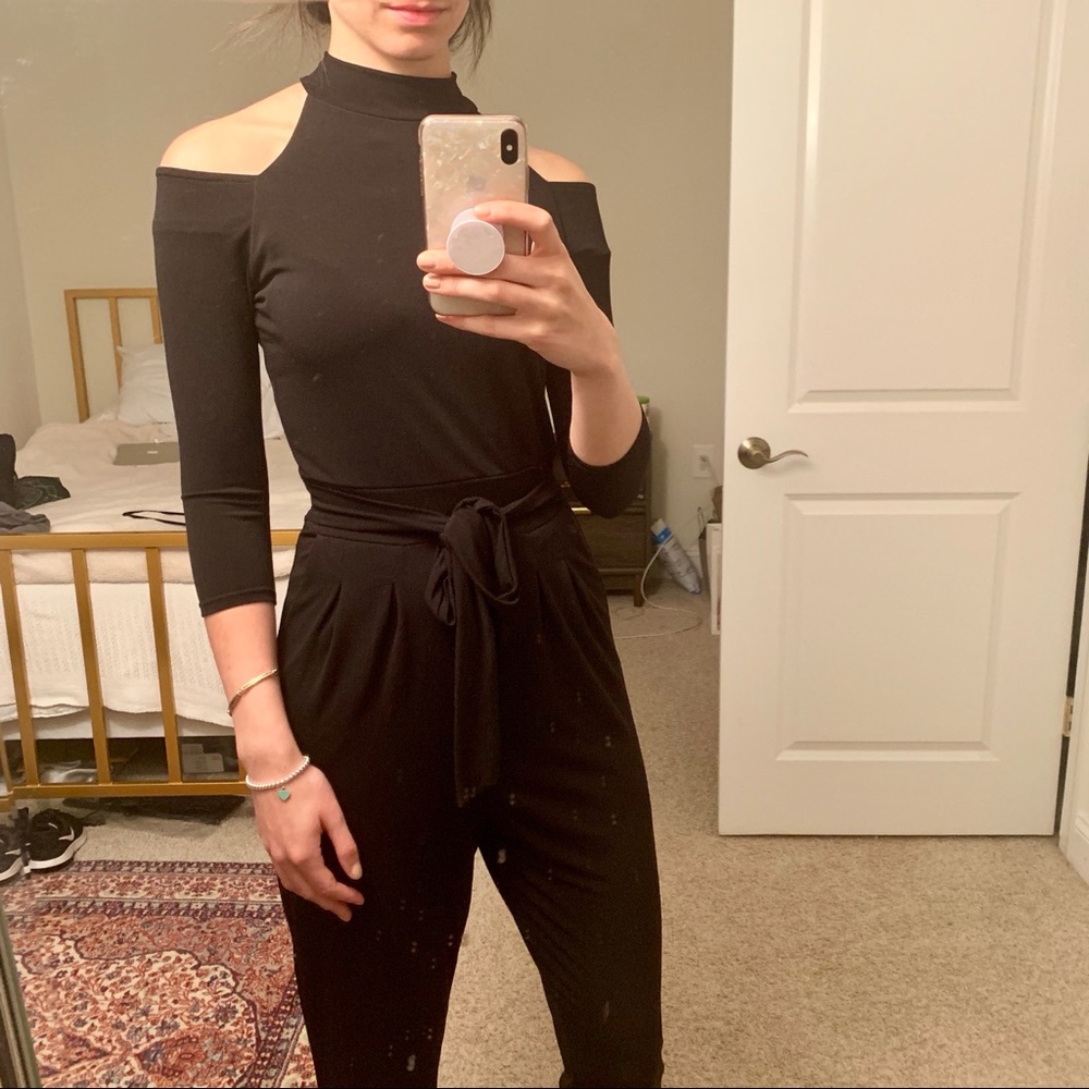 Cold Shoulder Jumpsuit